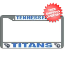 Tennessee Titans License Plate Frame Chrome
