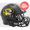 Helmets, Mini Helmets: Missouri Tigers NCAA Mini Speed Football Helmet <i>Anodized Black</i>