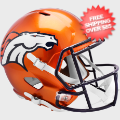 Helmets, Full Size Helmet: Denver Broncos Speed Replica Football Helmet <B>FLASH SALE</B>