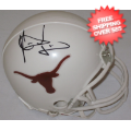 Autographs, Mini Football Helmets: Vince Young Texas Longhorns Autographed Mini Helmet