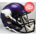 Helmets, Full Size Helmet: Minnesota Vikings Speed Replica Football Helmet <I>Satin Purple</I>