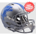 Helmets, Full Size Helmet: Detroit Lions Speed Replica Football Helmet <B>SALE</B>