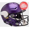 Helmets, Full Size Helmet: Minnesota Vikings SpeedFlex Football Helmet <I>Satin Purple</I>