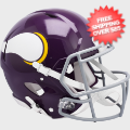 Helmets, Full Size Helmet: Minnesota Vikings 1961 to 1979 Speed Throwback Football Helmet