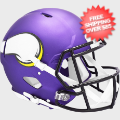 Helmets, Full Size Helmet: Minnesota Vikings Speed Football Helmet <I>Satin Purple</I>