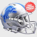 Helmets, Full Size Helmet: Detroit Lions 2017 to 2023 Speed Throwback Football Helmet