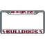 Mississippi State Bulldogs License Plate Frame Chrome