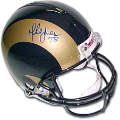 Autographs, Full Size Helmet: Marshall Faulk St. Louis Rams Autographed Full Authentic Helmet SALE