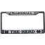 Marshall Thundering Herd License Plate Frame Chrome