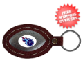Gifts, Novelties: Tennessee Titans Leather Football Key Ring