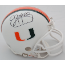 Jim Kelly Miami Hurricanes Autographed Mini Helmet