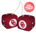 Car Accessories, Detailing: Oklahoma Sooners Fuzzy Dice
