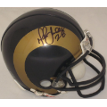 Autographs, Mini Football Helmets: Marshall Faulk St. Louis Rams Autographed Mini Helmet