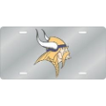 Car Accessories, License Plates: Minnesota Vikings License Plate Laser Cut Silver