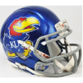 Helmets, Mini Helmets: Kansas Jayhawks NCAA Mini Speed Football Helmet <i>Oversized Decal</i>