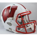 Helmets, Full Size Helmet: Wisconsin Badgers Speed Replica Football Helmet