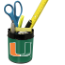 Miami Hurricanes Small Desk Caddy