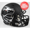 Helmets, Mini Helmets: Boise State Broncos NCAA Mini Speed Football Helmet <i>Matte Black</i>