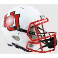 Helmets, Full Size Helmet: Utah Utes Speed Replica Football Helmet <i>Interlocking U</i>