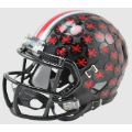 Helmets, Mini Helmets: Ohio State Buckeyes NCAA Mini Speed Football Helmet <B>Satin Black</B>