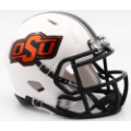 Helmets, Mini Helmets: Oklahoma State Cowboys NCAA Mini Speed Football Helmet <B>Chrome Decal</B>