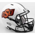 Helmets, Full Size Helmet: Oklahoma State Cowboys Speed Replica Football Helmet <B>Chrome Decal</B>