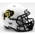 Helmets, Mini Helmets: Colorado Buffaloes NCAA Mini Speed Football Helmet <i>Matte White</i>