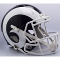 Helmets, Full Size Helmet: Los Angeles Rams Speed Football Helmet <i>White Horn</i>