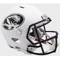 Helmets, Full Size Helmet: Missouri Tigers Speed Replica Football Helmet <i>Matte White</i>