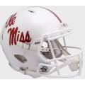 Helmets, Full Size Helmet: Mississippi (Ole Miss) Rebels Speed Football Helmet <i>White Metallic</i>