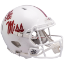 Mississippi (Ole Miss) Rebels Speed Football Helmet <i>White Metallic</i>