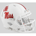 Helmets, Mini Helmets: Mississippi (Ole Miss) Rebels NCAA Mini Speed Football Helmet <i>Gloss Whit...