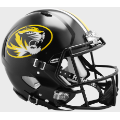 Helmets, Full Size Helmet: Missouri Tigers Speed Football Helmet <i>Anodized Black</i>