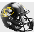 Helmets, Full Size Helmet: Missouri Tigers Speed Replica Football Helmet <i>Anodized Black</i>