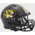 Helmets, Mini Helmets: Missouri Tigers NCAA Mini Speed Football Helmet <i>Anodized Black</i>