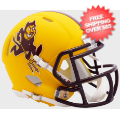 Helmets, Mini Helmets: Arizona State Sun Devils NCAA Mini Speed Football Helmet <i>Flat Yellow Spa...