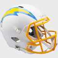 Helmets, Full Size Helmet: Los Angeles Chargers Speed Replica Football Helmet