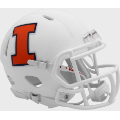 Helmets, Mini Helmets: Illinois Fighting Illini NCAA Mini Speed Football Helmet <i>Satin</i>