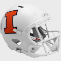 Helmets, Full Size Helmet: Illinois Fighting Illini Speed Replica Football Helmet <i>Satin</i>