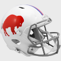 Helmets, Full Size Helmet: Buffalo Bills 1965 to 1973 Speed Replica Throwback Helmet