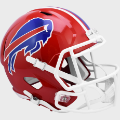 Helmets, Full Size Helmet: Buffalo Bills 1987 to 2001 Speed Replica Throwback Helmet