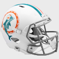 Helmets, Full Size Helmet: Miami Dolphins 1972 Speed Replica Throwback Helmet