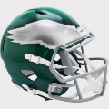 Helmets, Full Size Helmet: Philadelphia Eagles 1974 to 1995 Speed Replica Throwback Helmet