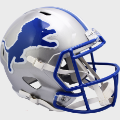 Helmets, Full Size Helmet: Detroit Lions 1983 to 2002 Speed Replica Throwback Helmet