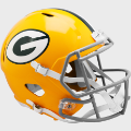 Helmets, Full Size Helmet: Green Bay Packers 1961 to 1979 Speed Replica Throwback Helmet