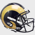 Helmets, Full Size Helmet: St. Louis Rams 2000 to 2016 Speed Replica Throwback Helmet