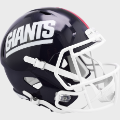 Helmets, Full Size Helmet: New York Giants 1981 to 1999 Speed Replica Throwback Helmet