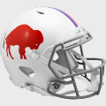 Helmets, Full Size Helmet: Buffalo Bills 1965 to 1973 Speed Throwback Football Helmet