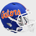 Helmets, Full Size Helmet: Florida Gators Speed Football Helmet <i>Matte Blue</i>