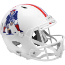 New England Patriots 1982 to 1989 Speed Replica Throwback Helmet